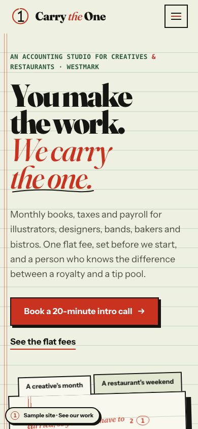 Carry the One on a phone