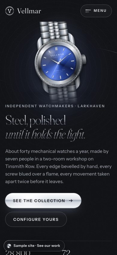 Vellmar Watchworks on a phone